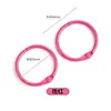 Llavero de anillo de plástico de colores Accesorios para abalorios DIY Colgante de anillo de resorte Gancho de campana Materiales para cadena de teléfono móvil