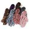 Boutique de Comercio Exterior Bufanda Larga de Chifón Perlado Estampada a Cuadros Moda Combinable Elegante Bufanda para Mujer Hijab Chal Protector Solar