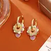 Nuevos Pendientes de Esmalte con Gota de Aceite Estilo Chino de Múltiples Capas, Pendientes Elegantes de Alto Nivel para Mujer de Uso Múltiple, Pendientes Estilo Chino