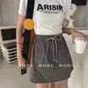 Verano Nueva Falda Deportiva Americana Falda de Diseño Elástico Holgada Ropa de Trabajo para Mujer Adelgazante Cuerpo en Forma de Pera