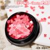 Lentejuelas ultrafinas con forma de corazón de melocotón de 3 mm, parches para uñas con destellos en forma de corazón, pegatinas para uñas con polvo brillante de diamante de alto brillo.