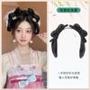 Peluca Hanfu pelo completo almohadilla de seda bola de pelo estudio traje antiguo estilo nupcial relleno cabeza redonda trasera bolsa de pelo con cojín completo