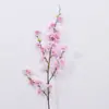 Galhos Artificiais de Flor de Cerejeira com 4 Galhos Longos, Flores Artificiais para Decoração, Flores Artificiais para Decoração de Casamento, Guia de Arco, Flores Artificiais de Flor de Cerejeira