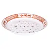 Prato de Melamina Doméstico Estilo Chinês Hotel Simples Prato Especial para Dumpling Anti-queimadura Camada Dupla Secagem Prato para Dumpling