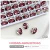 Huevo de Paloma K9 Fondo Abierto Joyería de Arte de Uñas de Diamante Destello Rojo Rosa Púrpura Terminada Bola de Diamante Hecha a Mano Accesorios DIY