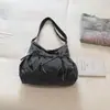 Bolso de hombro a cuadros retro estilo coreano, nueva moda 2026, con detalle de lazo, ofreciendo un look relajado y casual, adecuado para uso en exteriores