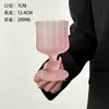 Xícara de café de vidro estilo europeu antiga de alto valor ins creme de nível alto com pé alto xícara de água xícara para suco de fruta bebida
