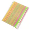 Pajilla fluorescente para jugo de bebidas más vendida, hecha a mano, color fluorescente DIY, desechable, pequeña para Coca-Cola, tubo recto, paquete de 100