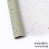 Flor de Fio Xingyue Embalagem Gaze Estampada a Quente Fio 5 Jardas/Rolo Embalagem Floral para Buquê Coreano Gaze Spot Atacado