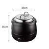 Olla Caliente Digital Positiva de Acero Inoxidable Olla Caliente Aislada Comercial Cubo para Sopa y Gachas de Hotel Olla Eléctrica para Sopa de Acero Inoxidable