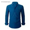 La camisa para hombre más vendida de Amazon, color liso, elástica en cuatro direcciones, tacto de alta gama, camisa de bolsillo para hombre de talla grande