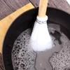 Cepillo para Ollas de Seda Blanca con Mango de Madera Mango Largo Plástico Nylon Cocina Hogar Cocina Escoba Pequeña Escoba Tabla de Cortar Cepillo para Barrer Olla