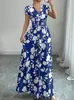 Nuevo Vestido Largo Francés de Cuello en V Ceñido a la Cintura 2026, Vestido Elegante Transfronterizo Europeo y Americano Amazon AliExpress