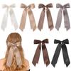 Horquilla de lazo de cinta retro grande estilo Yang Zi para la parte posterior de la cabeza, temperamento súper de hada, pinza para el cabello, accesorios para el cabello