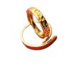 Anillo Dorado de Tiktok para Mujer, Anillo con Forma de Corazón, Apariencia Juvenil, Color Duradero, Ajustable, Nuevo Modelo 2025, Estilo para Pareja