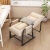Cama Plegable Silla Reclinable para Siesta Oficina Siesta Hogar Cama Pequeña Cama Individual Adulto Portátil Simple Compañero Metal