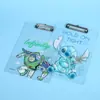 Portapapeles de acrílico transparente para escribir, carpeta con patrón DIY personalizado, versión de información, animación vertical, bloc de oficina para libros