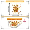 Múltiples Pegatinas de Pared Florales de Mariposa Estilo Nórdico Estilo Ins para Sala de Estar, Dormitorio, Decoración de Pared de Fondo del Hogar, Pegatinas de Pared Autoadhesivas