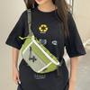Bolso cruzado moderno y versátil para niños, bolso de cintura casual, bolso de hombro, nuevo bolso pequeño de hombro para deportes de ciclismo, bolso de pecho para mujer