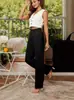 2025 Primavera Otoño Verano Elegantes Pantalones Rectos para Mujer Amazon Aliexpress Cintura Elástica Cómodos Casuales Largos Adelgazantes