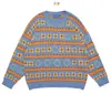 Suéter Masculino Solto Roupa Externa Estilo Mori Retrô Ins Outono e Inverno Novo Chique Estilo de Hong Kong Antigo Listrado Estilo de Hong Kong Tendência Top