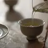 Taza de Degustación de Té con Esmalte Gris de Jingdezhen Taza de Té de Cerámica Hecha a Mano Taza de Maestro Set de Té Kung Fu Antiguo Taza de Fragancia Vintage