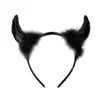 Urso de Leite e Gato de Leite: Tiara de Chifres de Diabinho Acessórios de Cabelo Halloween COSplay Acessórios de Fantasia de Diabo