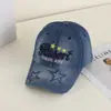 Sombrero de Vaquero Estilo Coreano Gorra Casual con Visera Sombrero de Sol de Verano para Mujer Primavera y Otoño Nuevo Bordado Exterior con Letras Sombrero Versátil