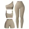 Roupa de Yoga Feminina Transfronteiriça Europeia e Americana Conjunto Regata Sem Costura Alta Elasticidade Leggings de Ginástica Respirável Absorvente de Suor Calças de Fitness