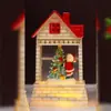 Nuevo producto transfronterizo: Árbol de Navidad luz nocturna brillante, caja de música, decoración de escritorio creativa, estilo caja de regalo con lazo de Navidad