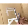 Gaxeta Livre de Amianto para Banheiro, Grampo para Vidro, Película Plástica Transparente, Dobradiça de Porta de Vidro, Dobradiça de Box de Banheiro, Acessórios de Borracha