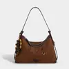 Moda Nueva 2025 Portátil Nicho Gama Alta Gran Capacidad Piel Suave Hombro Axila Bolso Dumpling Bolso de Mano para Viajes