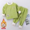 Conjunto de Ropa Interior Térmica Jingxiu para Niños, Capa Base Engrosada para Otoño e Invierno para Niños y Niñas, Ropa para Bebés y Niños Pequeños