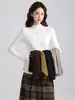 Camiseta Base Básica de Manga Larga con Cuello Alto Sencillo de Color Sólido para Mujer Otoño e Invierno Ajustada Prenda Interior Ropa para Mujer