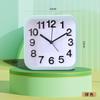 Reloj despertador Reloj para dormitorio de estudiante Reloj cuadrado simple Reloj de escritorio y pared Reloj de mesa Reloj despertador Segundos saltarines Moderno Minimalista