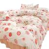 Classe A Nude Lavagem Do Sono Algodão Conjunto De Quatro Peças ins Fresh Puro Lençol De Cama Capa De Colcha Roupas De Cama Roupas De Cama Conjunto De Três Peças