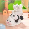Micro-Paisaje Creativo Lindo Jenga Panda Durmiendo Foca Animal Accesorios de Decoración DIY Mini Adornos