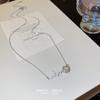 Collar de Cadena para Clavícula de Diseño Nicho Dulce y Elegante de Lujo Ligero Japonés y Coreano, Temperamento de Acero de Titanio que no se Desvanece, Accesorios de Collar para Mujer