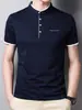 Camiseta de Manga Corta de Algodón 95% para Hombre Verano Casual Moda Cuello Media Manga Transpirable Estilo Coreano Camiseta Moderna Corta para Hombre