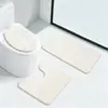 Alfombrilla de baño transfronteriza Juego de tres piezas para inodoro Alfombra de baño Antideslizante Felpudo para puerta Cocina Puerta Alfombrilla absorbente para pies Alfombra