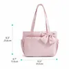 Bolsa de comercio exterior transfronteriza con pajarita, bolso tote para ir al trabajo, bolsa de almacenamiento de gran capacidad, bolso de hombro ligero de moda para viajes para mujeres