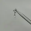 Sensación Fresca Flor de Iris Perla Acero de Titanio Tornillo Clavo de Oreja Nicho Todo Fósforo Clavo de Cartílago Auricular Pendientes Elegantes Femeninos para Mujeres