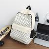 Mochila Estudante Universitária Feminina Bolsa Escola Japonesa Estudante Ensino Fundamental Moda Retrô Xadrez Viagem Negócios Mochila Masculina Tendência