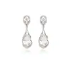 Pendientes de Zirconia con Forma de Gota Geométrica Estilo Coreano Ins, Exquisitos Pendientes de Lujo Ligero de Gama Alta, Pendientes Elegantes y con Estilo para Mujer