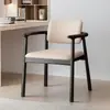 Silla con Reposabrazos Minimalista Moderna, Silla con Respaldo Estilo Nórdico, Silla de Reunión para Balcón, Silla de Té para Ocio, Silla de Anfitrión, Silla Individual