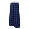 Pantalones Largos a Cuadros Modernos Estilo Americano para Hombre, Estilo Vibe, Cintura Elástica Versátil Japonesa, Pantalones de Pierna Ancha a Cuadros con Personalidad de Letras