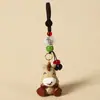 Chaveiro Pingente Escultura em Madeira Artesanal Doze Signos do Zodíaco Pingente de Corrente para Bolsa Ano do Coelho Presente de Aniversário para Amigo Fofo