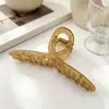 Pinza de Garra Transparente Mate Pinza de Tiburón Grande Pasador para la Parte Posterior de la Cabeza Pasador para el Cabello de Mujer Nuevo Estilo Accesorios para el Cabello de Cinta Venta al por Mayor