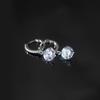 Pendientes de Plata S925 Nalan Elegantes y con Estilo Incrustados de Diamantes para Mujer Estilo Commuter Pendientes Femeninos de Verano M01650