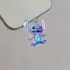 El lindo tapón de polvo acrílico de Stitch es adecuado para los puertos de carga de teléfonos Apple y los puertos Tipo-C.